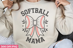 Softball mama PNG, Game Day Baseball Sublimation PNG Product Image 1