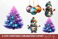 Cute Christmas Sublimation Clipart Product Image 1