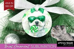 Bichon Frise St. Patricks Day Dog Ornament PNG Dog PNG Product Image 1