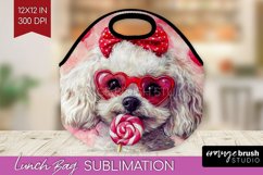 Bichon Frise Valentine Lunch Bag Valentines Day Lunch Bug Product Image 1