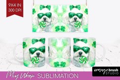 Bichon Frise St. Patricks Day Dog Mug Wrap Dog Mug PNG Product Image 1