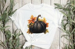 Black Pumpkins Sublimation Clipart Product Image 3