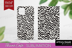 Black and White Phone Case PNG - Abstract Texture Case PNG Product Image 1