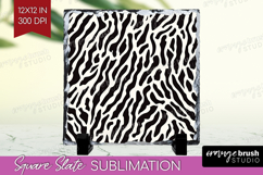 Black and White Slate PNG - Abstract Texture Square Slate Product Image 1