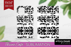 Black and White Phone Case PNG - Abstract Texture Case PNG Product Image 1