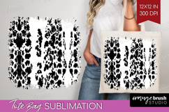Black and White Tote Bag - Abstract Texture Tote Bag PNG Product Image 1