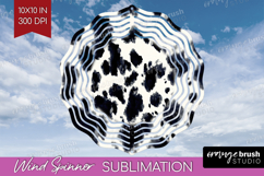 Black and White Wind Spinner Sublimation PNG - Abstract Product Image 1