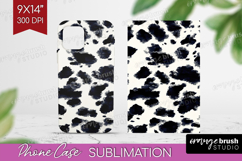 Black and White Phone Case PNG - Abstract Texture Case PNG Product Image 1