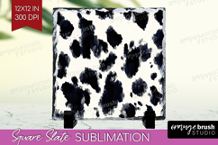 Black and White Slate PNG - Abstract Texture Square Slate Product Image 1