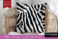 Black and White Pillow Sublimation - Abstract Texture Pillow Product Image 1