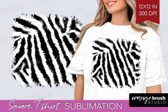 Black and White Square Tshirt Background - Abstract Texture Product Image 1