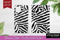 Black and White Phone Case PNG - Abstract Texture Case PNG Product Image 1