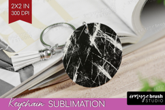Black and White Keychain PNG - Abstract Texture Keychain Product Image 1