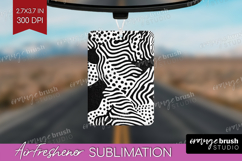 Black and White Air Freshener PNG - Abstract Texture PNG Product Image 1