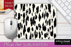 Black and White Mouse Pad Sublimation - Abstract Texture PNG Product Image 1