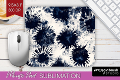 Black and White Mouse Pad Sublimation - Abstract Texture PNG Product Image 1