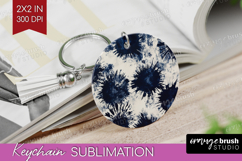 Black and White Keychain PNG - Abstract Texture Keychain Product Image 1