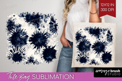 Black and White Tote Bag - Abstract Texture Tote Bag PNG Product Image 1