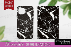 Black and White Phone Case PNG - Abstract Texture Case PNG Product Image 1