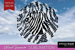 Black and White Wind Spinner Sublimation PNG - Abstract Product Image 1