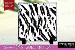 Black and White Slate PNG - Abstract Texture Square Slate Product Image 1