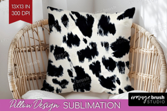 Black and White Pillow Sublimation - Abstract Texture Pillow Product Image 1