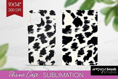 Black and White Phone Case PNG - Abstract Texture Case PNG Product Image 1