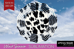Black and White Wind Spinner Sublimation PNG - Abstract Product Image 1