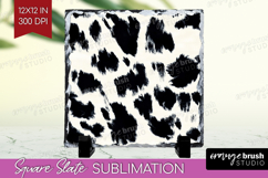 Black and White Slate PNG - Abstract Texture Square Slate Product Image 1