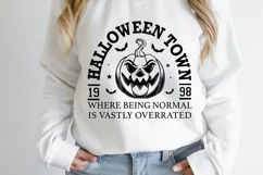 Halloween Town University Svg Png, Pumpkin Face Svg Product Image 3