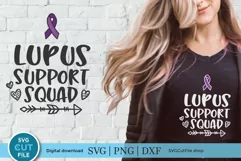 Lupus svg - a lupus awareness svg with purple ribbon Product Image 1