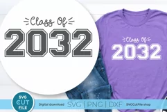 Class of 2032 svg, cute 2032 grad svg, 2032 graduation svg Product Image 1