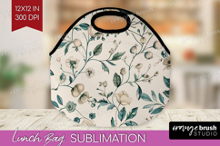 Wildflowers Lunch Bag - Summer Floral Lunch Bug PNG Product Image 1