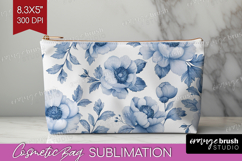 Wildflowers Cosmetic Bag - Summer Floral Makeup Bag PNG Product Image 1
