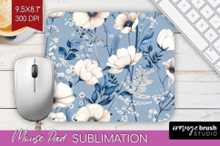 Wildflowers Mouse Pad Sublimation - Summer Floral Mousepad Product Image 1