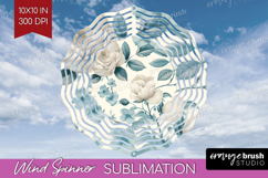 Wildflowers Wind Spinner Sublimation PNG - Summer Floral Product Image 1