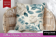 Wildflowers Pillow Sublimation - Summer Floral Pillow Cover Product Image 1