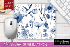 Wildflowers Mouse Pad Sublimation - Summer Floral Mousepad Product Image 1