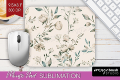 Wildflowers Mouse Pad Sublimation - Summer Floral Mousepad Product Image 1