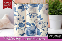 Wildflowers Tumbler Wrap - Summer Floral Tumbler PNG Product Image 1