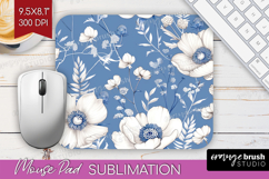 Wildflowers Mouse Pad Sublimation - Summer Floral Mousepad Product Image 1