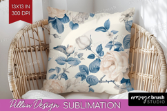 Wildflowers Pillow Sublimation - Summer Floral Pillow Cover Product Image 1