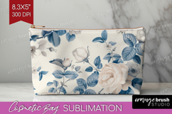 Wildflowers Cosmetic Bag - Summer Floral Makeup Bag PNG Product Image 1
