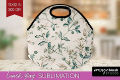 Wildflowers Lunch Bag - Summer Floral Lunch Bug PNG Product Image 1