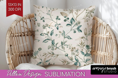 Wildflowers Pillow Sublimation - Summer Floral Pillow Cover Product Image 1