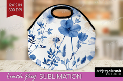 Wildflowers Lunch Bag - Summer Floral Lunch Bug PNG Product Image 1