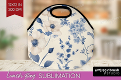 Wildflowers Lunch Bag - Summer Floral Lunch Bug PNG Product Image 1