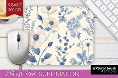 Wildflowers Mouse Pad Sublimation - Summer Floral Mousepad Product Image 1
