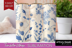Wildflowers Tumbler Wrap - Summer Floral Tumbler PNG Product Image 1