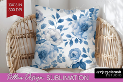 Wildflowers Pillow Sublimation - Summer Floral Pillow Cover Product Image 1